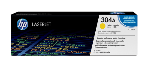 HP 304A original Colour LaserJet Toner cartridge C532A yellow standard capacity 2.800 pages 1-pack ColorSphere