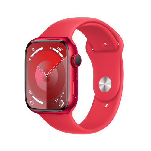 APPLE Watch Series 9 GPS 45mm PRODUCT RED Aluminium Case with PRODUCT RED Sport Band - S/M