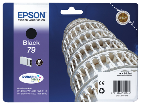 EPSON 79 Tinte schwarz Standardkapazität 14.4ml 900 Seiten 1er-Pack